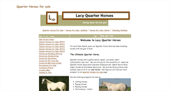Desktop Screenshot of lacyquarterhorses.com